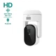 Arlo Essential 2K Pan Tilt Camera White Wired Plug-In Outdoor WiFi + 6Mo Plan