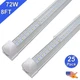 25 Pack 8Ft 72W Led Shop Lights 6500K Plug and Play 9000Lm T8 Linkable Garage