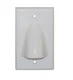 Icc Single Gang Bulk Nose Faceplate - 1-gang - White (ic640bsswh)
