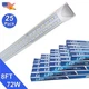 8Ft 72W 25 Pack Led Shop Lights 6500K Plug and Play 9000Lm T8 Basement Lights