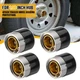 1.98" Trailer Wheel Bearing Protectors, Chromed Stainless 1.980 inch-4 Pack