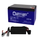 Mighty Max 12V 12AH GEL F2 Battery Replaces Altronix AL300ULXD + 12V Charger
