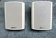 (2) 8-ohm IST Intrasonic Patio Cube Speakers JA-T5W Gold posts, Stainless