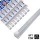 25 Pack 8Ft 72W Led Shop Lights 9000Lm T8 Bulbs 6500K Plug and Play in Basement