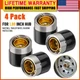 NEW 1.98" Trailer Wheel Bearing Protectors, Chromed Stainless 1.980 inch-4 Pack