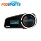 Fodsports 1000M FX6 S Bluetooth Interphone Motorcycle Helmet BT Intercom Headset