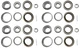 (Set of 4) WESTERNPRIME Trailer Hub Wheel Bearing Kit 25580 14125A Double Lip...