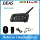 EJEAS V4C Professional Football Referee Bluetooth Intercom 1500M 4People Headset