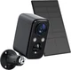 FOAOOD Security Camera Wireless Outdoor with Solar Panel Cameras for Black