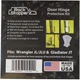 Rock Stopperz Door Hinge Paint Protection Kit for Jeep Wrangler JL/JLU/Gladiator