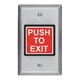 Sdc 422U Push To Exit Button, 2-7/8 In.W, Momentary