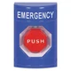 Safety Technology International Ss2405em-En Emergency Push Button, Blue, Red