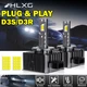  D3S D3R LED Headlight Bulb Conversion Kit 6000K White 35W 9000LM Plug & Play 2X