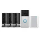 Ring Battery Doorbell Satin Nickel Smart Wi-Fi Video with Outdoor Cam Plus Black