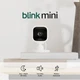 Blink Mini - Compact indoor plug-in smart security camera, 1080p HD video, night