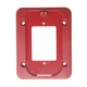 SYSTEM SENSOR BBS SPECTRALERT ADVANCE ALARM WALL MOUNT BACK BOX SKIRT, RED