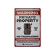 Stealth Cam Ranch WARNING PRIVATE PROPERTY signs WIRELESS SURVEILLANCE NEW