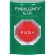 SAFETY TECHNOLOGY INTERNATIONAL SS2109EX-EN Emergency Exit Push Button,Green,SPD