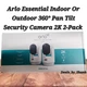 Arlo Essential Indoor Or Outdoor 360&deg; Pan Tilt Security Camera 2K 2-Pack 