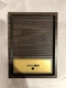 NuTone IS-65 Radio Intercom Built-in Door Speaker Walnut & Gold Finish