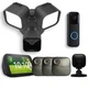 Blink Outdoor 4 Wireless Security Cameras Blink Mini Echo Show 5 and Floodlight