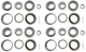 (Set of 4) WESTERNPRIME Trailer Hub Wheel Bearing Kit 25580 14125A Double... 