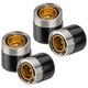 1.98" Trailer Wheel Bearing Protectors, Chromed Stainless 1.980 inch-4 Pack