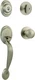 Kwikset Dakota Satin Nickel Single Cylinder Door Handle set with Tylo Knob (3A)