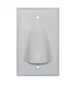 Icc IC640BSSWH Faceplate 1 Gang Bulk Nose White
