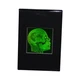 Brain/Skull 3D Photopoloymer Realistic 2-Channel 3D Hologram Picture - Deskstand