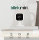 Blink Mini - Compact indoor plug-in smart security camera, 1080p HD video, night
