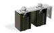 Doorking 1204-122 3" Slide Gate Guide Dual Roller Assembly w/ Enclosure