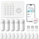 PGST Wireless Home Security Alarm System, DIY Anti-Theft Alarm Kit with Door ...