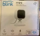 Blink Mini Compact indoor plug-in smart security camera 1080p HD, New