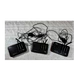 Wuloo WL-666 FM Wireless 10-Channel Intercom Set of 3 Metallics w/ AC