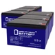 Mighty Max 12V 12AH GEL F2 Battery Compatible with Altronix AL300ULXD - 6 Pack