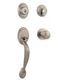 Kwikset Dakota Smartkey Entry Door Handleset with Polo Knob - Satin Nickel