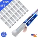 25 Pack 8Ft 72W Led Shop Lights 9000Lm Plug and Play 6500K T8 Basement Bulbs