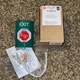 SAFETY TECHNOLOGY INTERNATIONAL SS2109XT-EN Exit Push Button Green SPDT 2-7/8" D