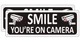 Bagstar (2 Pack) Heavy-duty Metal 10 x 3.5 inches, You're on Camera Sign-C03A 