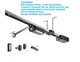 Sommer 2080 EVO+ 7' Foot Rail 1 HP Garage Door Opener Push Remote/Safety Sensors