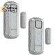 Daytech Refrigerator & Freezer Door Alarm - Adjustable 1-4 2 Pack, Grey