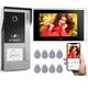 TMEZON 2MP Video Doorbell Smart Intercom Entry System 7'' Touch Monitor RFID