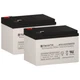 SigmasTek SP12-12T2 Replacement Batteries Compatible w/ Altronix AL300ULXD Alarm