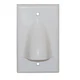 ICC Faceplate 1 Gang Bulk Nose White TDICC-IC640BSSWH General Merchandise