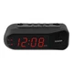 SHARP Digital Alarm Clock &ndash; Black Case with Red LEDs - - Led 