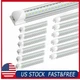 8FT T8 LED 9000LM Shop Lights Plug and Play Linkable Garage Basement 12-Pack