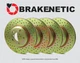 FRONT+REAR BRAKENETIC Sport Cross Drilled Brake Disc Rotors BSR77138