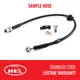 Front Stainless Brake Hose for LANCIA Y10 156 1.1ie Fire AWD 156AC 42kW HS01050