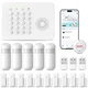Wireless Home Security Alarm System, DIY Anti-Theft Alarm Kit with Door Windo...